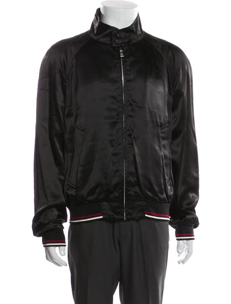 Prada 2023 Enameled Metal Triangle Bomber Jacket 